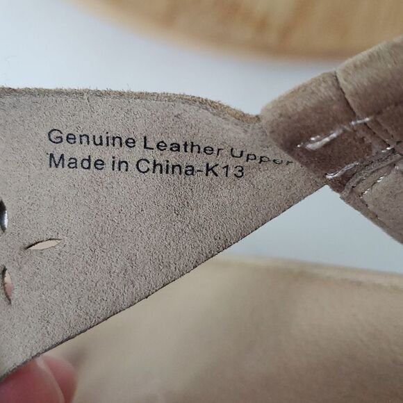 Aetrex Sandalistas Tan Leather Thong Sandal Women's Size 11 - Picture 8 of 10